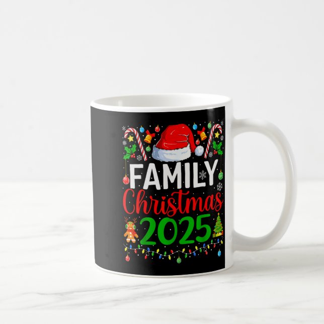 Family Christmas 2025 Matching Pyjamas Xmas Family Coffee Mug (Right)