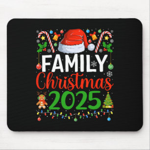 Family Christmas 2025 Matching Pyjamas Xmas Family Mouse Pad
