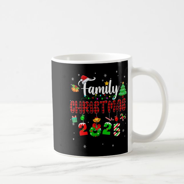 Family Christmas 2025 Matching Red Plaid Squad San Coffee Mug (Right)