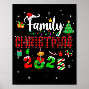 Family Christmas 2025 Matching Red Plaid Squad San Poster