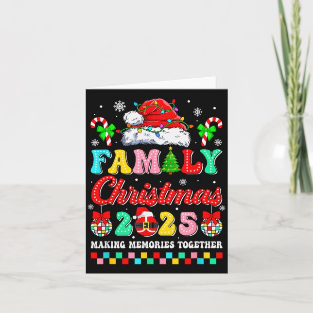 Family Christmas 2025 Matching Squad Santa Xmas Fu Card (Front)