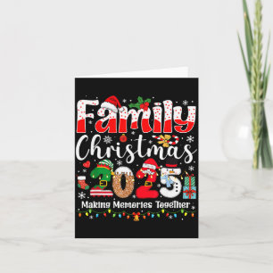 Family Christmas 2025 Matching Squad Santa Xmas Li Card