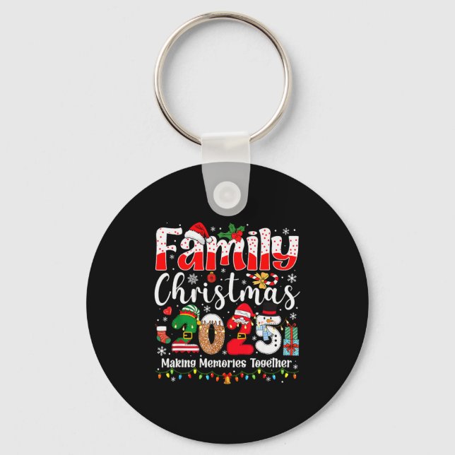 Family Christmas 2025 Matching Squad Santa Xmas Li Key Ring (Front)