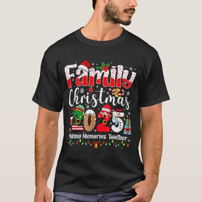 Family Christmas 2025 Matching Squad Santa Xmas Li T-Shirt (Front)
