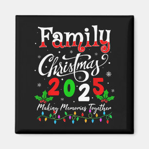 Family Christmas 2025 Matching Xmas Pyjamas Christ Magnet