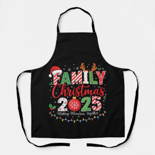 Family Christmas 2025 Pajamas Outfit Matching Apron