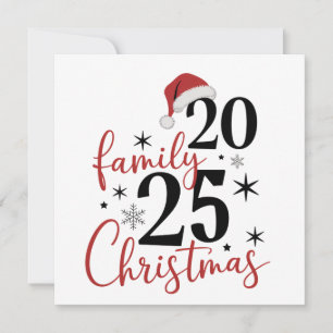 Family Christmas 2025 Squad Reunion Matching Holiday Card