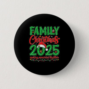 Family Christmas 2025 Squad Santa Elf Xmas Matchin 6 Cm Round Badge