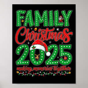 Family Christmas 2025 Squad Santa Elf Xmas Matchin Poster