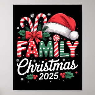 Family Christmas 2025 Xmas Matching Pajamas  Poster