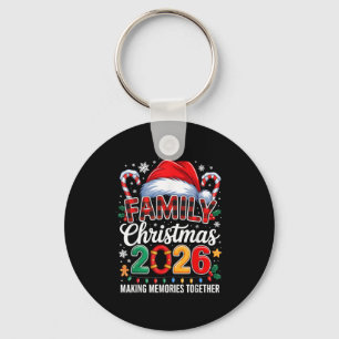 Family Christmas 2026 Matching Squad Santa Elf Fun Key Ring