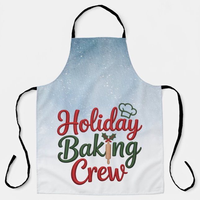 Family Christmas Baking Team Apron  (Front)