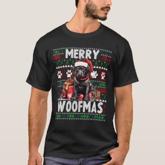Family Christmas Black Labrador Ugly Christmas Swe T-Shirt