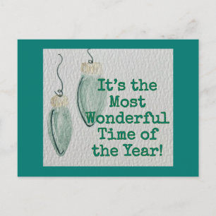 Family Christmas Card – Most Wonderful - Flat Card