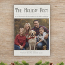 Family Christmas Cards Newsletter - Year Review