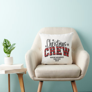 Family Christmas Crew 2024 T-Shirt Cushion