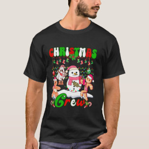 Family Christmas Crew Gingerbread Boujee Ghost Xma T-Shirt