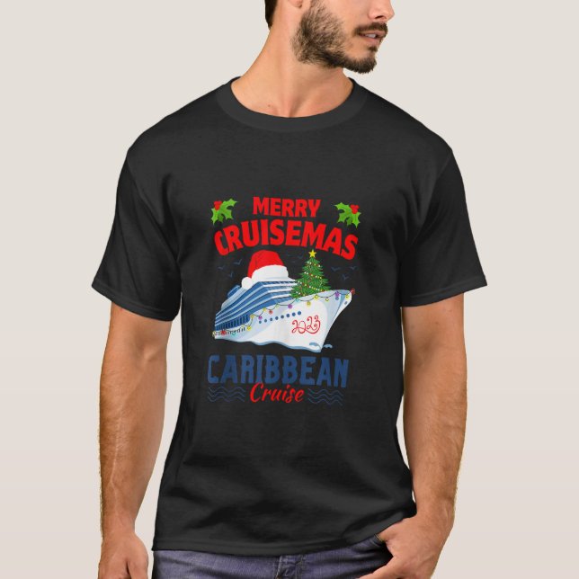 Family Christmas Cruise 2023 Caribbean Cruise matc T-Shirt (Front)