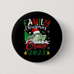 Family Christmas Cruise 2023 Merry Cruisemas Boat 6 Cm Round Badge