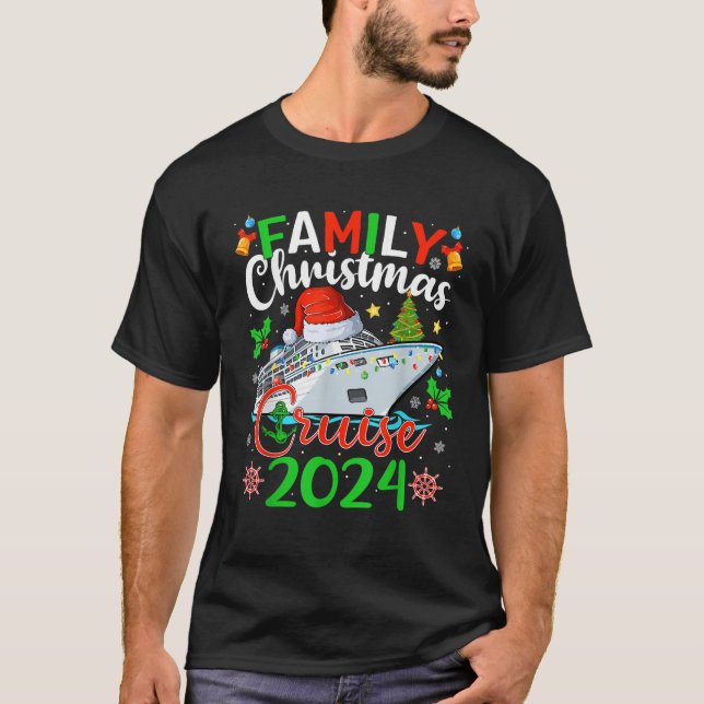 Family Christmas Cruise 2024 Matching Family Cruis T-Shirt (Front)