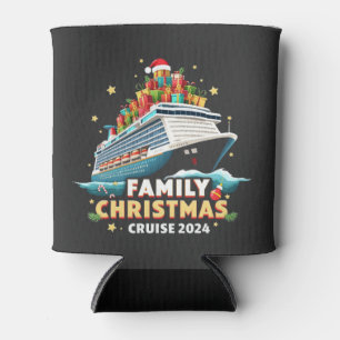 Family Christmas Cruise 2024 Matching Outfit Can Cooler