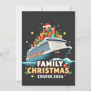 Family Christmas Cruise 2024 Matching Outfit Invitation