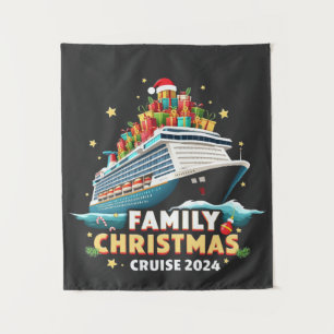 Family Christmas Cruise 2024 Matching Outfit Tapestry