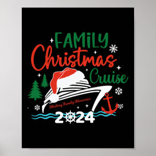Family Christmas Cruise 2024 Merry Cruisemas Xmas Poster