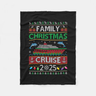 Family Christmas Cruise 2025 Cruise Squad Family M Fleece Blanket