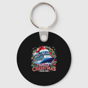 Family Christmas Cruise 2025 Holiday Vacation Tee Key Ring