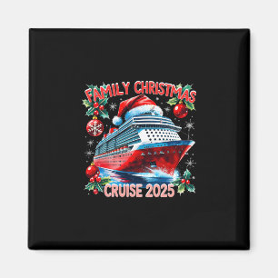 Family Christmas Cruise 2025 Holiday Vacation Tee Magnet