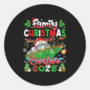 Family Christmas Cruise 2025 Matching Family Cruis Classic Round Sticker