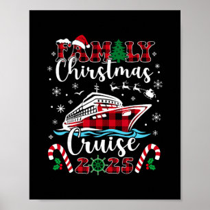 Family Christmas Cruise 2025 Matching Family Cruis Poster