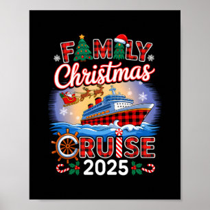 Family Christmas Cruise 2025 Matching Family Cruis Poster