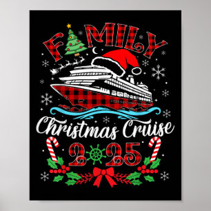 Family Christmas Cruise 2025 Matching Family Cruis Poster