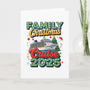 Family Christmas Cruise 2025 Matching Family Cute Card