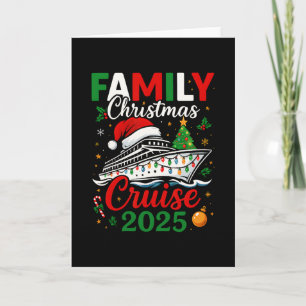 Family Christmas Cruise 2025 Matching Group Cruise Card