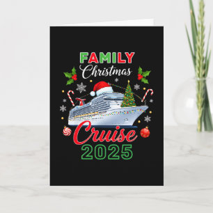 Family Christmas Cruise 2025 Matching Holiday Crui Card