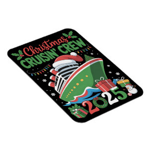 Family Christmas Cruise 2025 Matching Holiday Xmas Magnet