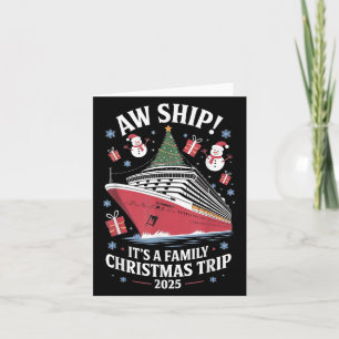 Family Christmas Cruise 2025 Merry Cruisemas Xmas Card