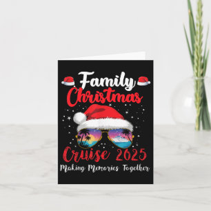 Family Christmas Cruise 2025 Sungles Boat Trip Xma Card