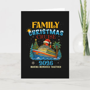 Family Christmas Cruise 2026 Matching Family Cruis Card