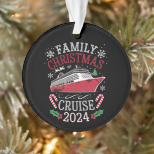 Family Christmas Cruise Squad 2024 Matching Outfit Ornament