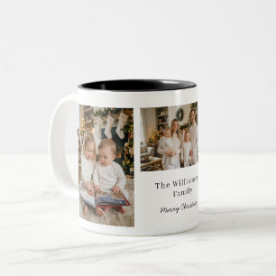 Family Christmas Custom Photo Coffee Mug