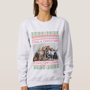 family christmas , cute family photo  sweatshirt