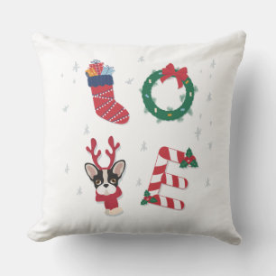 Family Christmas Cute Modern Cushion