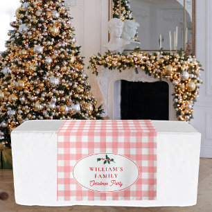 Family Christmas Dinner Party Buffet Table Runner Tapestry