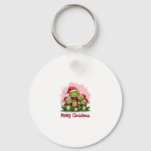Family christmas frogs (1) key ring