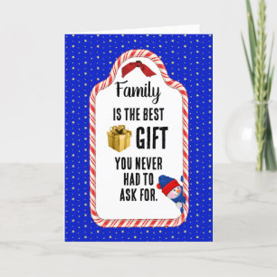 Family Christmas Gift Tag Holiday Card
