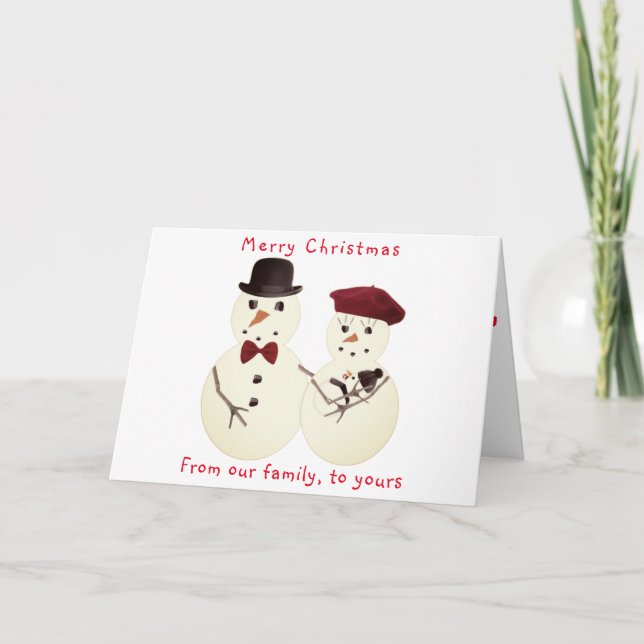 Family Christmas greeting card (Front)